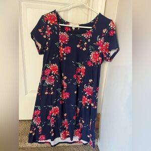 Floral Navy Dress